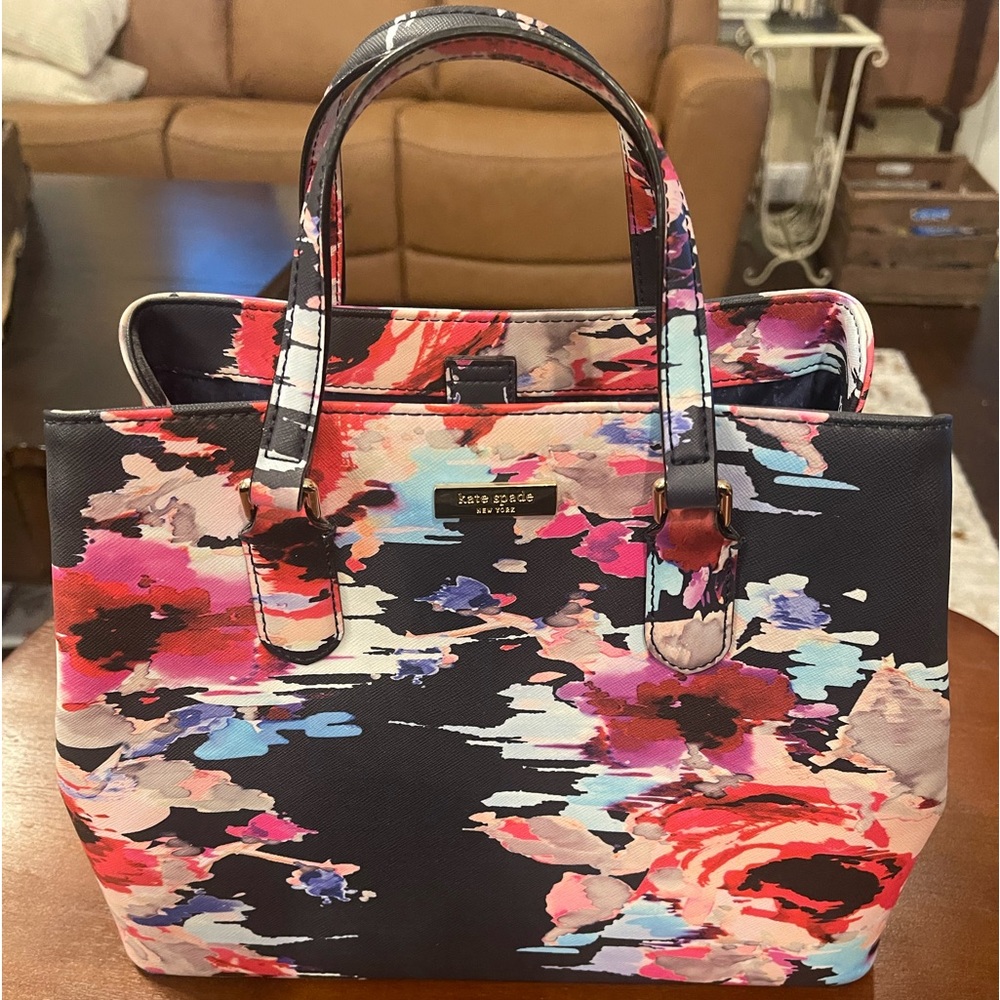 Kate Spade Navy Blue Background bag.